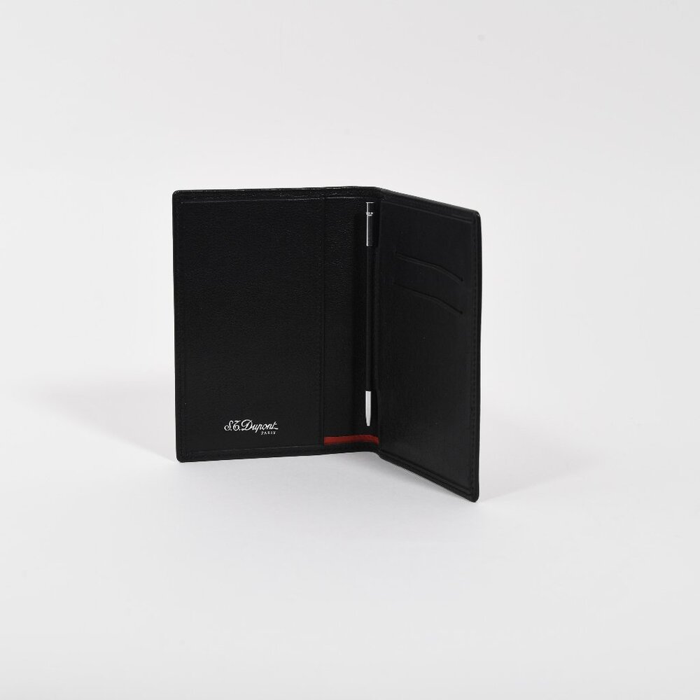 S.T. Dupont Black Calf Leather Palm Vx Cover w/ Pen & Box NOS